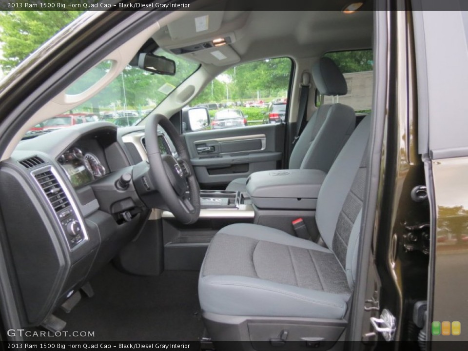 Black/Diesel Gray Interior Photo for the 2013 Ram 1500 Big Horn Quad Cab #81872635