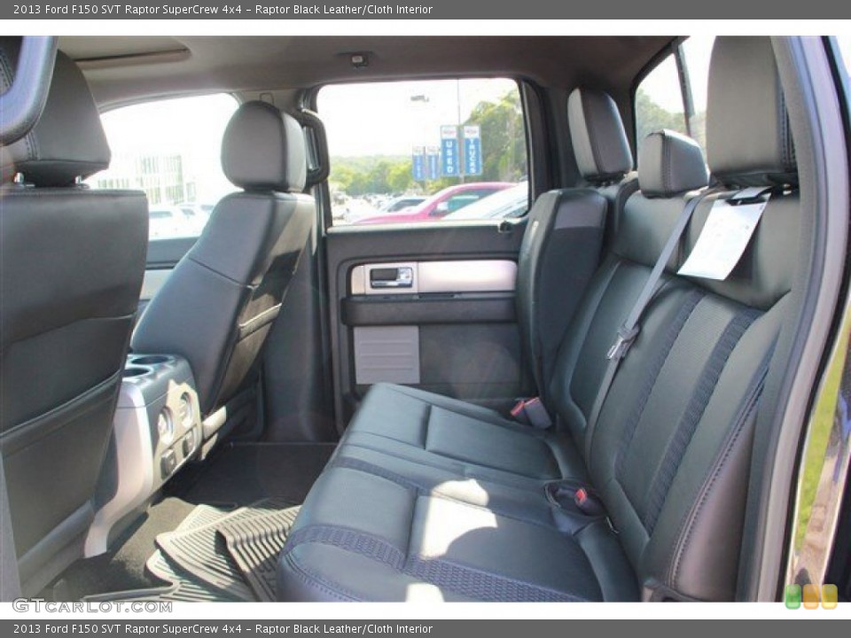 Raptor Black Leather/Cloth Interior Rear Seat for the 2013 Ford F150 SVT Raptor SuperCrew 4x4 #81872746