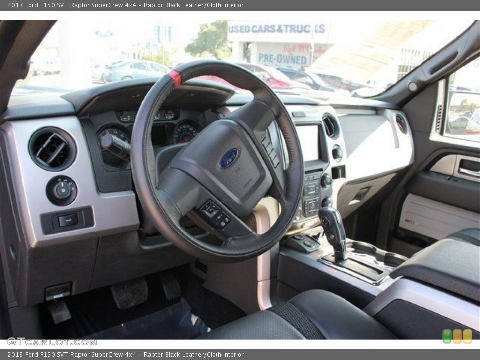 Raptor Black Leather/Cloth Interior Dashboard for the 2013 Ford F150 SVT Raptor SuperCrew 4x4 #81872775