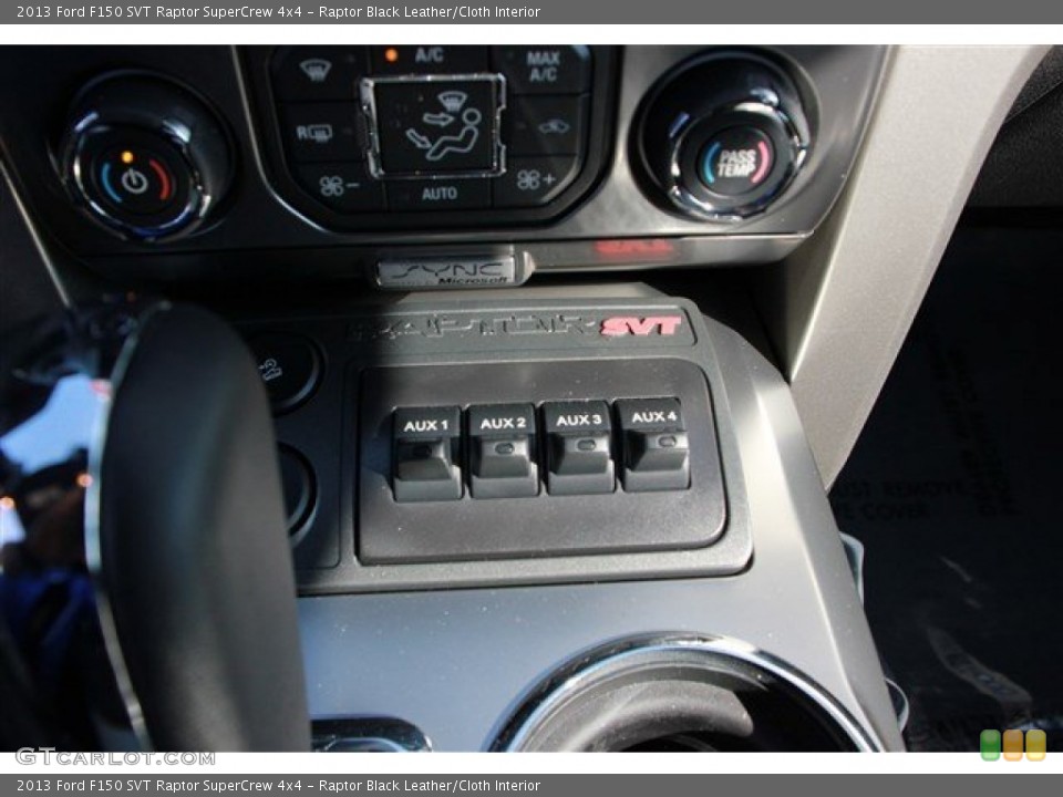 Raptor Black Leather/Cloth Interior Controls for the 2013 Ford F150 SVT Raptor SuperCrew 4x4 #81872885