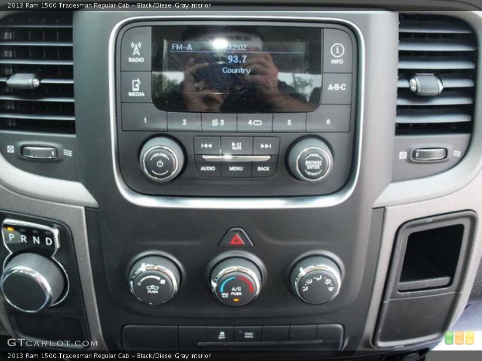 Black/Diesel Gray Interior Controls for the 2013 Ram 1500 Tradesman Regular Cab #81874774