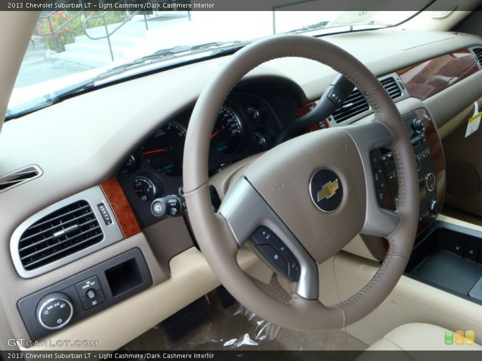 Light Cashmere/Dark Cashmere Interior Steering Wheel for the 2013 Chevrolet Suburban LT #81880910