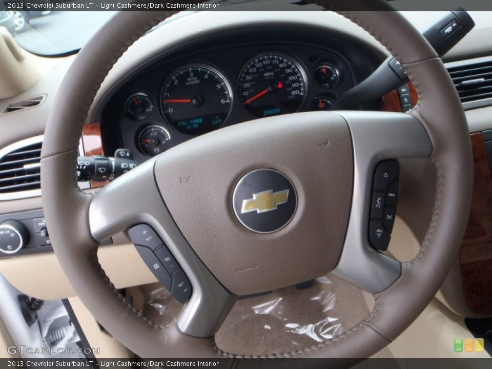 Light Cashmere/Dark Cashmere Interior Steering Wheel for the 2013 Chevrolet Suburban LT #81880932