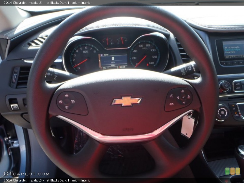 Jet Black/Dark Titanium Interior Steering Wheel for the 2014 Chevrolet Impala LS #81882144