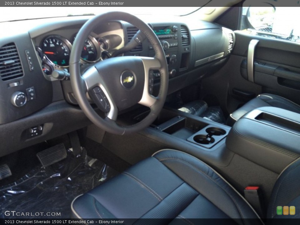 Ebony Interior Photo for the 2013 Chevrolet Silverado 1500 LT Extended Cab #81886951
