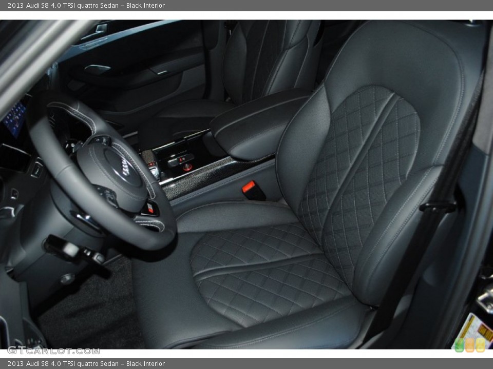 Black Interior Front Seat for the 2013 Audi S8 4.0 TFSI quattro Sedan #81889984