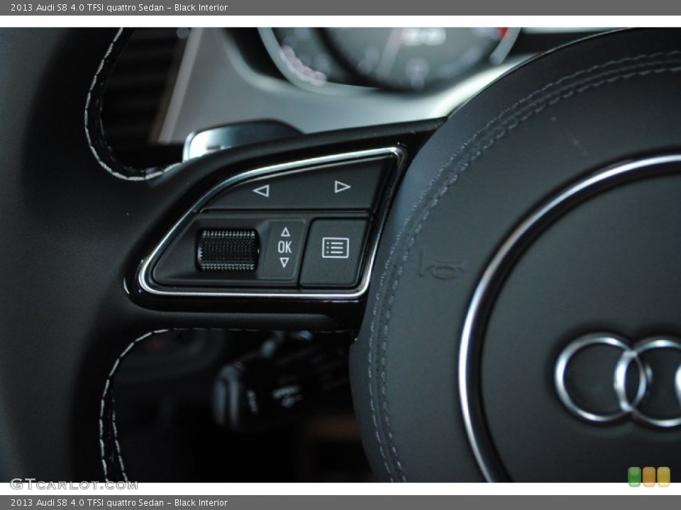 Black Interior Controls for the 2013 Audi S8 4.0 TFSI quattro Sedan #81890149