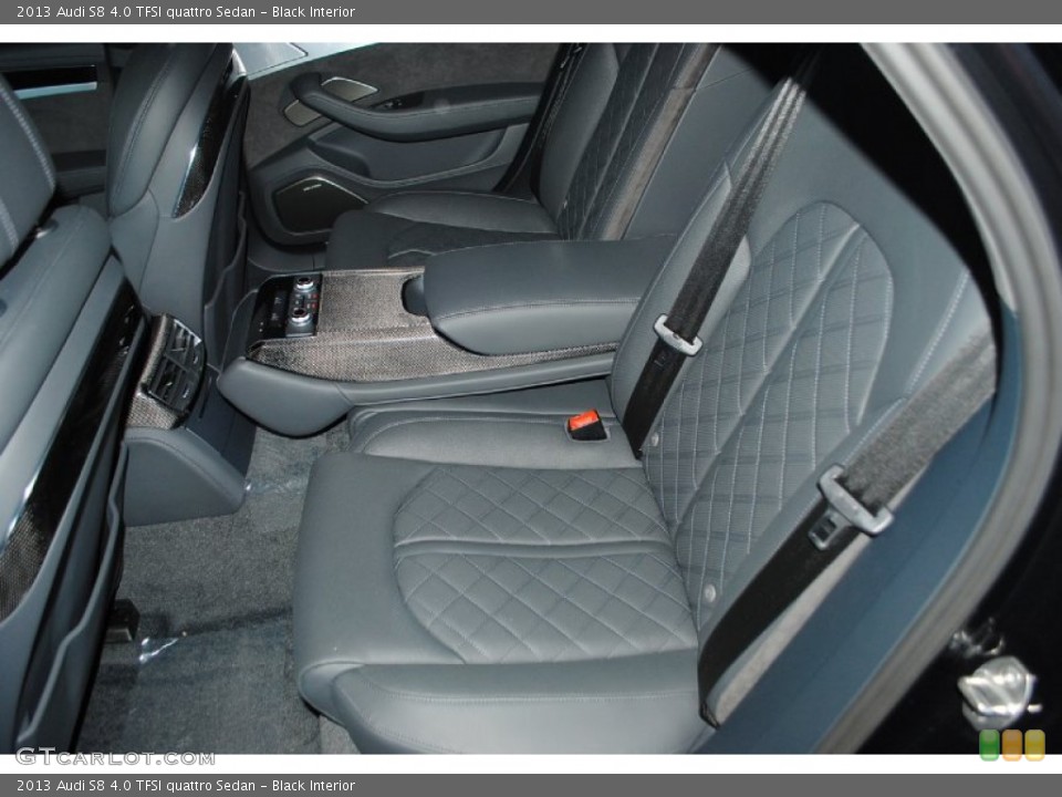 Black Interior Rear Seat for the 2013 Audi S8 4.0 TFSI quattro Sedan #81890472