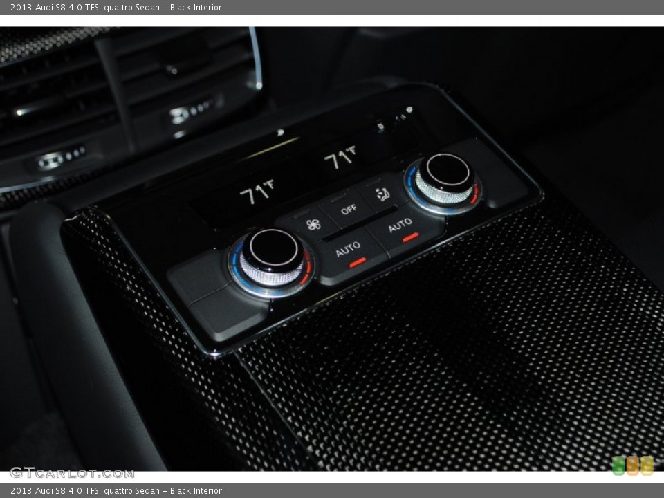 Black Interior Controls for the 2013 Audi S8 4.0 TFSI quattro Sedan #81890494