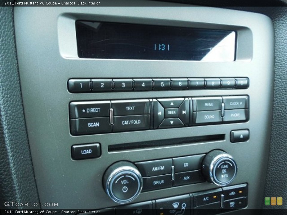 Charcoal Black Interior Controls for the 2011 Ford Mustang V6 Coupe #81890661