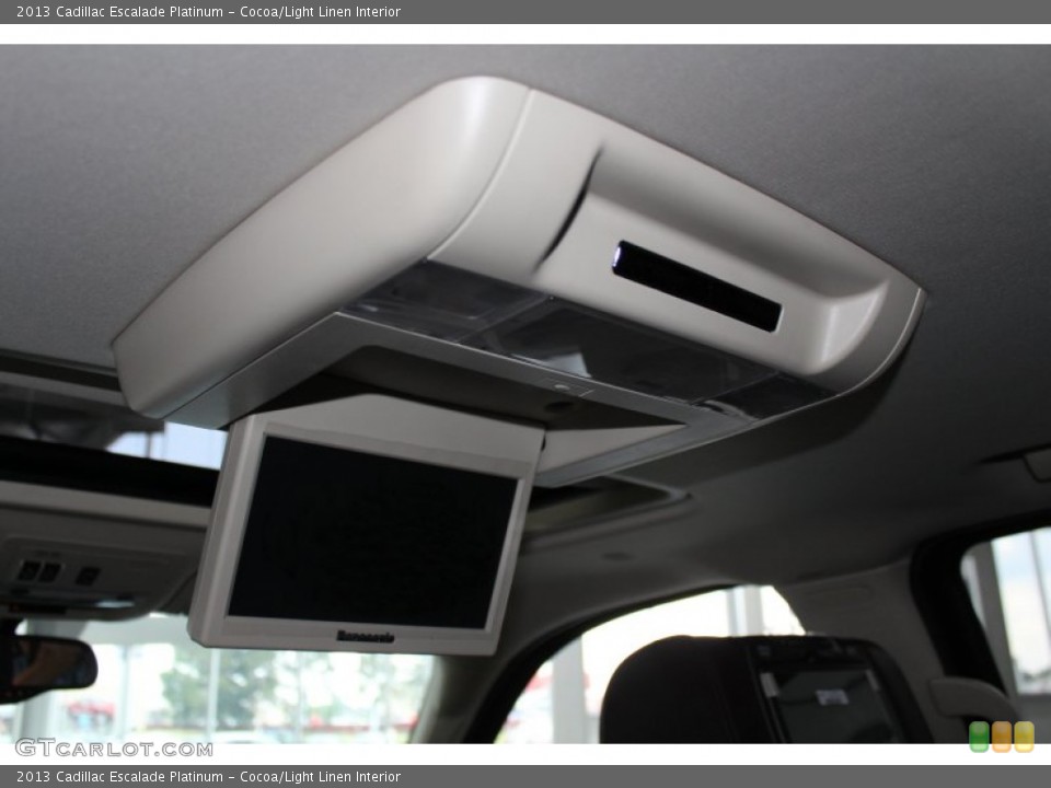Cocoa/Light Linen Interior Entertainment System for the 2013 Cadillac Escalade Platinum #81893515