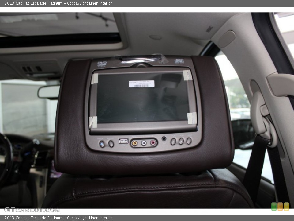 Cocoa/Light Linen Interior Entertainment System for the 2013 Cadillac Escalade Platinum #81893560