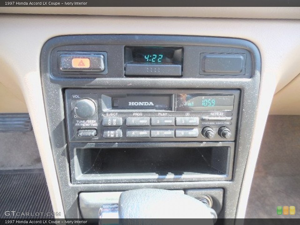 Ivory Interior Controls for the 1997 Honda Accord LX Coupe #81897775
