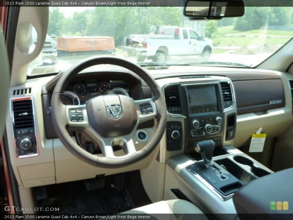 Canyon Brown/Light Frost Beige Interior Prime Interior for the 2013 Ram 1500 Laramie Quad Cab 4x4 #81899019