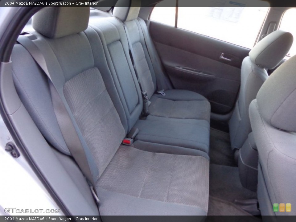 Gray Interior Rear Seat for the 2004 Mazda MAZDA6 s Sport Wagon #81900943