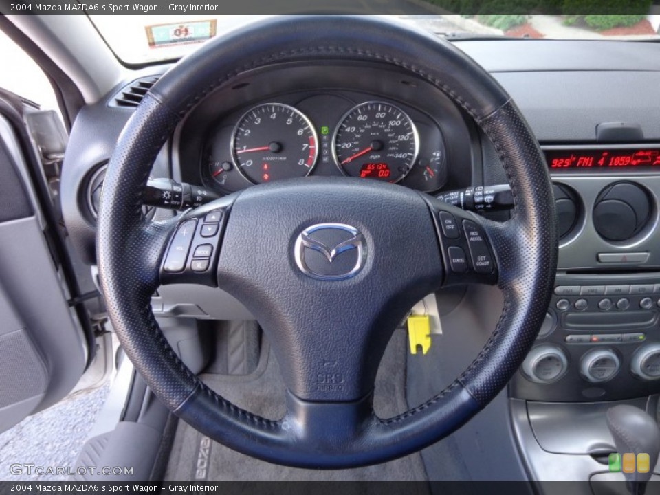 Gray Interior Steering Wheel for the 2004 Mazda MAZDA6 s Sport Wagon #81901163