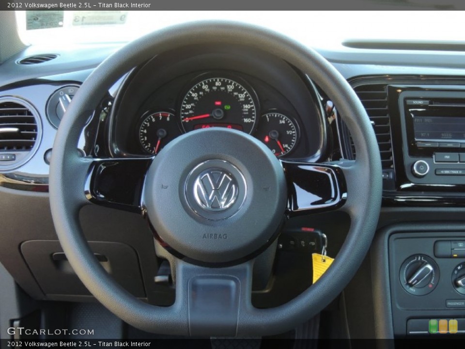 Titan Black Interior Steering Wheel for the 2012 Volkswagen Beetle 2.5L #81901461