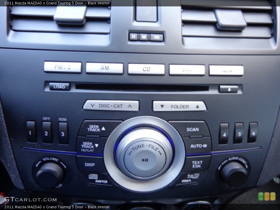 Black Interior Controls for the 2011 Mazda MAZDA3 s Grand Touring 5 Door #81902210