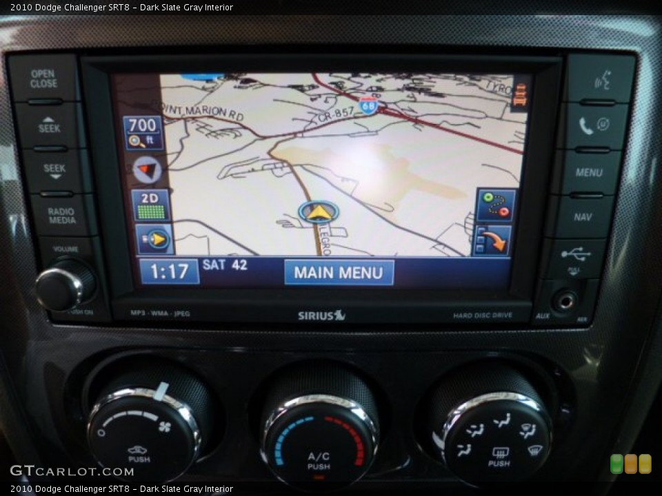 Dark Slate Gray Interior Navigation for the 2010 Dodge Challenger SRT8 #81902887
