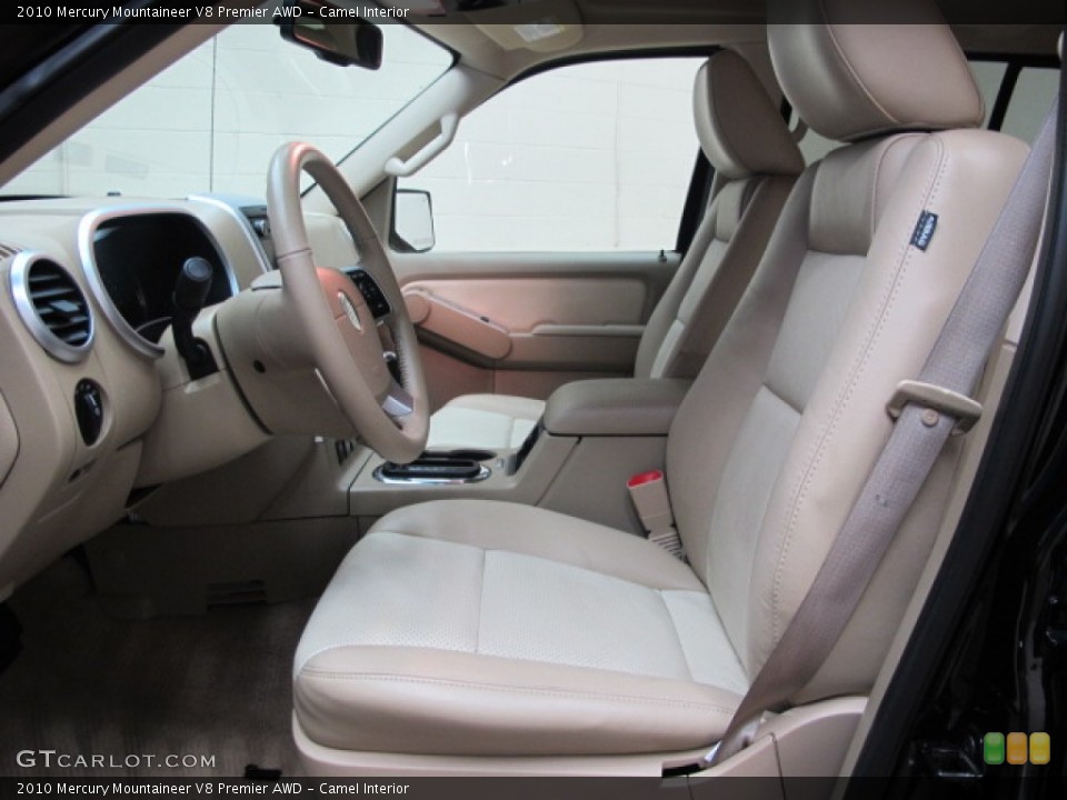 Camel Interior Front Seat for the 2010 Mercury Mountaineer V8 Premier AWD #81903150