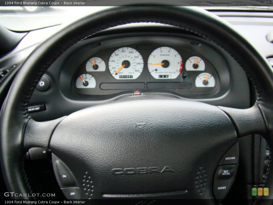 Black Interior Gauges for the 1994 Ford Mustang Cobra Coupe #81903396