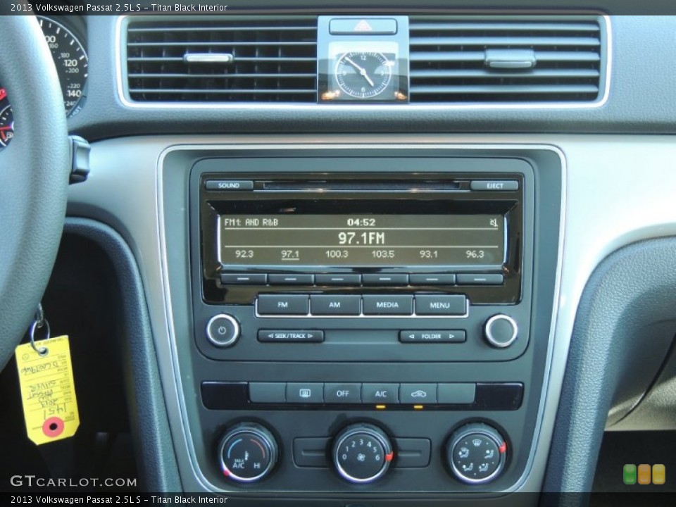 Titan Black Interior Controls for the 2013 Volkswagen Passat 2.5L S #81903595