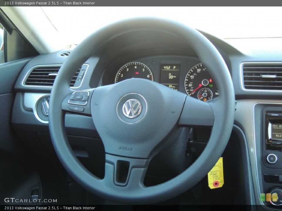 Titan Black Interior Steering Wheel for the 2013 Volkswagen Passat 2.5L S #81903641