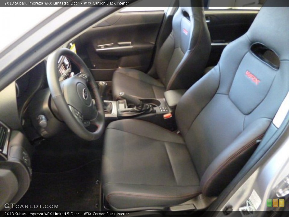 WRX Carbon Black Interior Photo for the 2013 Subaru Impreza WRX Limited 5 Door #81905375