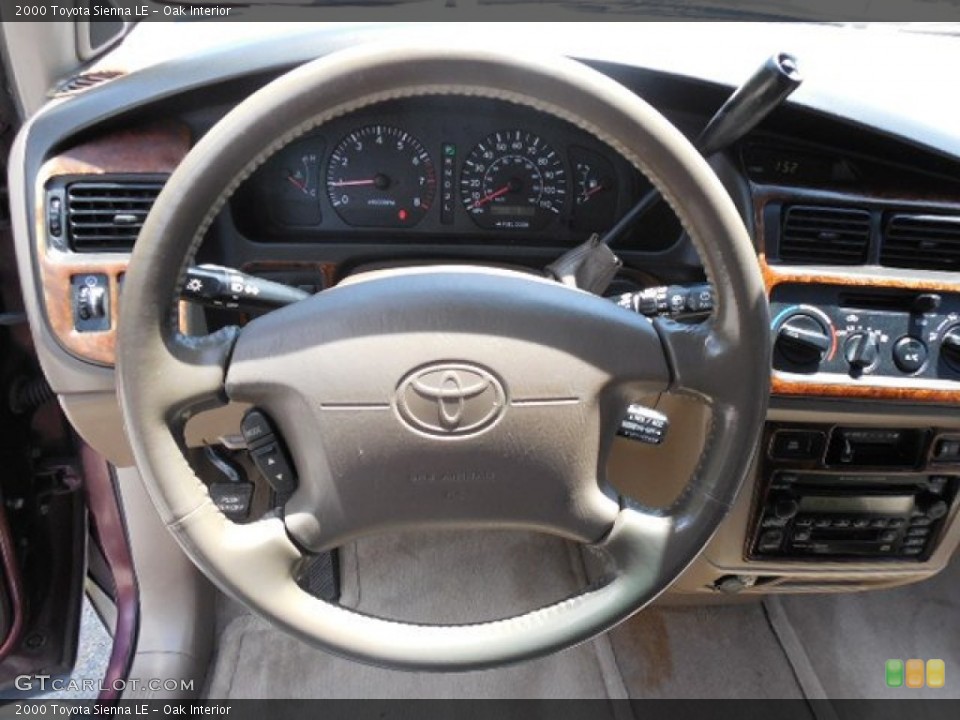 Oak Interior Steering Wheel for the 2000 Toyota Sienna LE #81909277