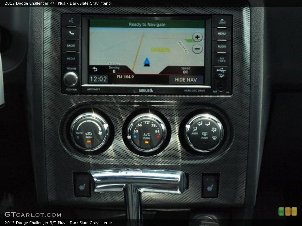 Dark Slate Gray Interior Navigation for the 2013 Dodge Challenger R/T Plus #81909631