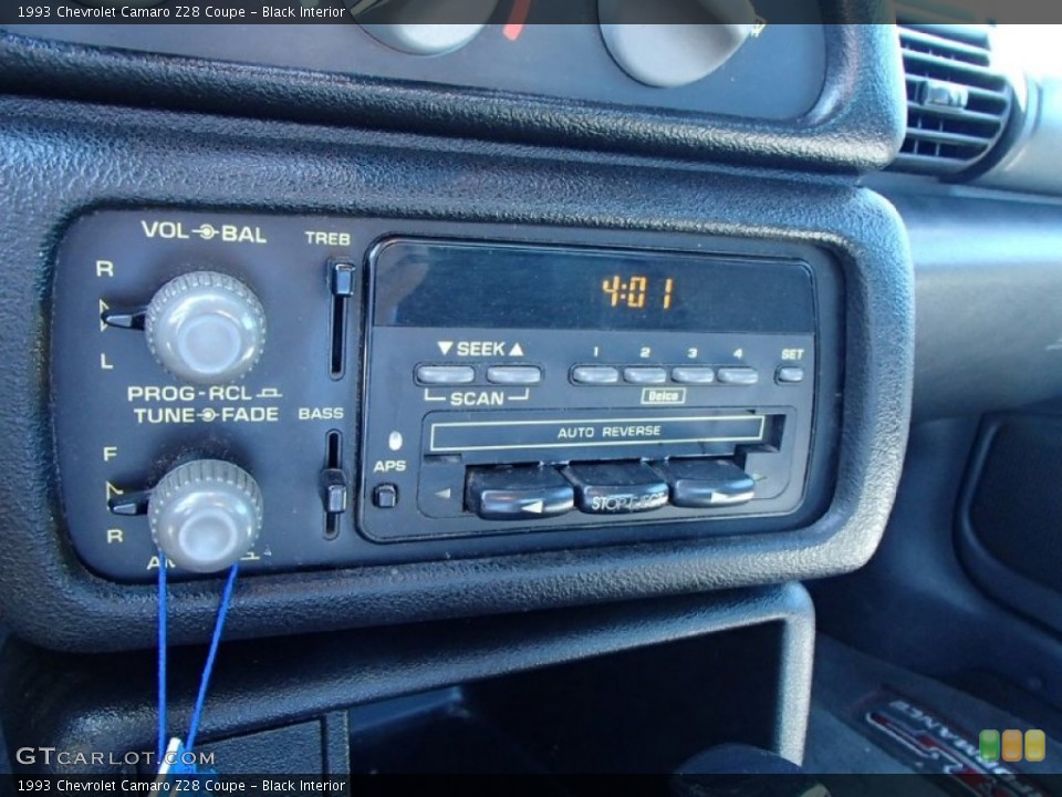 Black Interior Audio System for the 1993 Chevrolet Camaro Z28 Coupe #81910845