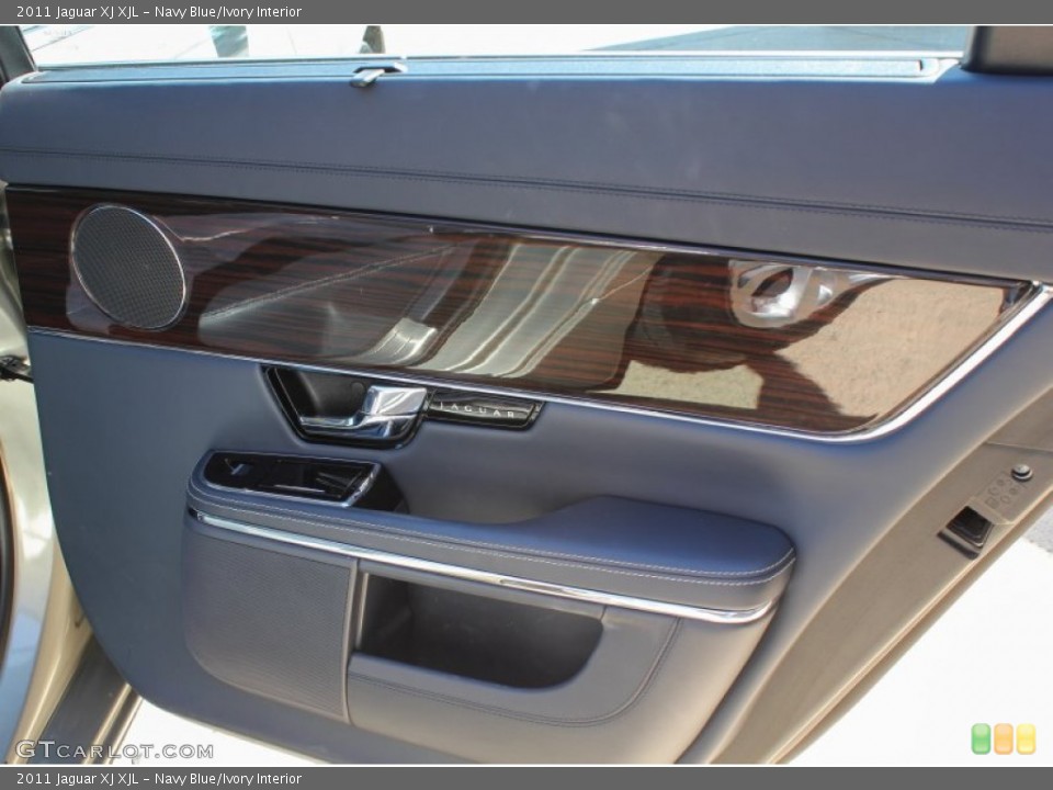 Navy Blue/Ivory Interior Door Panel for the 2011 Jaguar XJ XJL #81914283