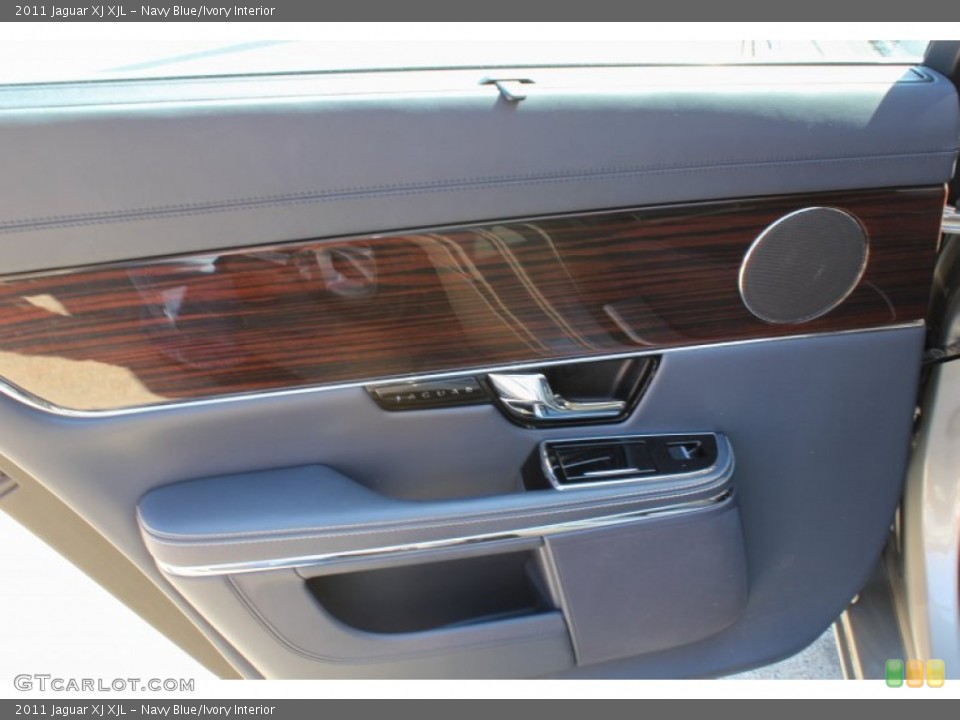Navy Blue/Ivory Interior Door Panel for the 2011 Jaguar XJ XJL #81914351