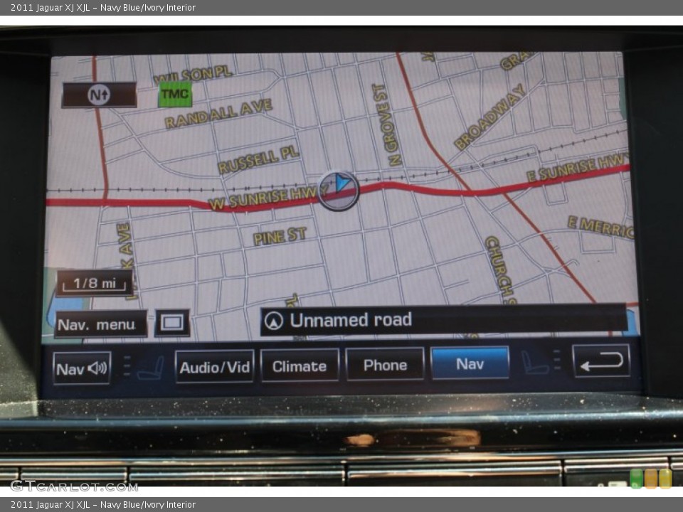 Navy Blue/Ivory Interior Navigation for the 2011 Jaguar XJ XJL #81914518