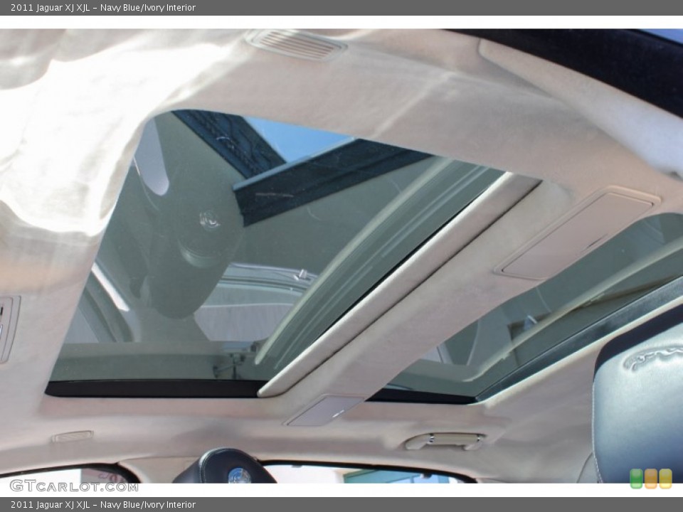 Navy Blue/Ivory Interior Sunroof for the 2011 Jaguar XJ XJL #81914583