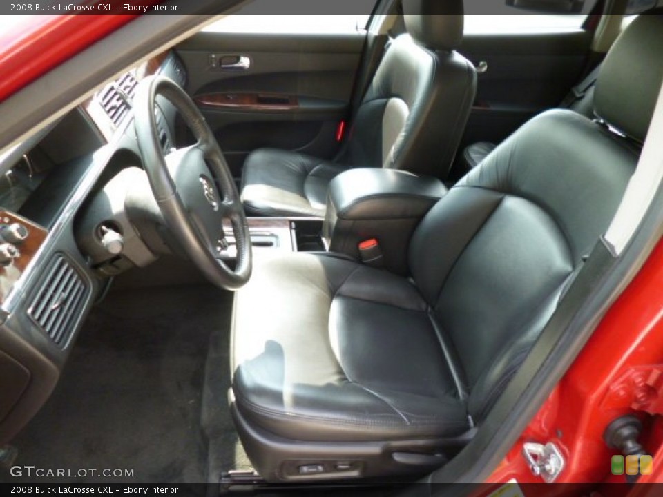 Ebony Interior Front Seat for the 2008 Buick LaCrosse CXL #81916759