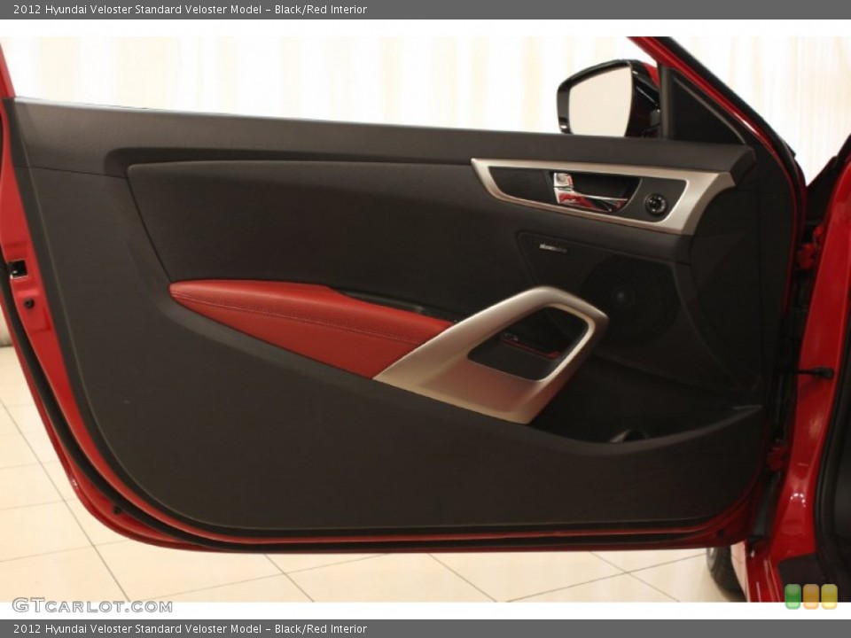 Black/Red Interior Door Panel for the 2012 Hyundai Veloster  #81918862
