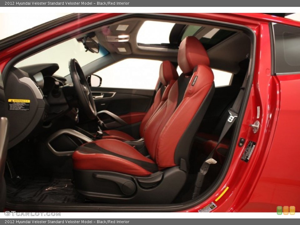 Black/Red Interior Photo for the 2012 Hyundai Veloster  #81918874