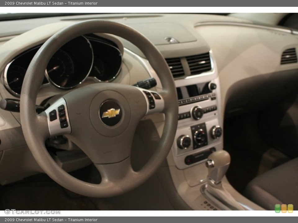 Titanium Interior Dashboard for the 2009 Chevrolet Malibu LT Sedan #81919939
