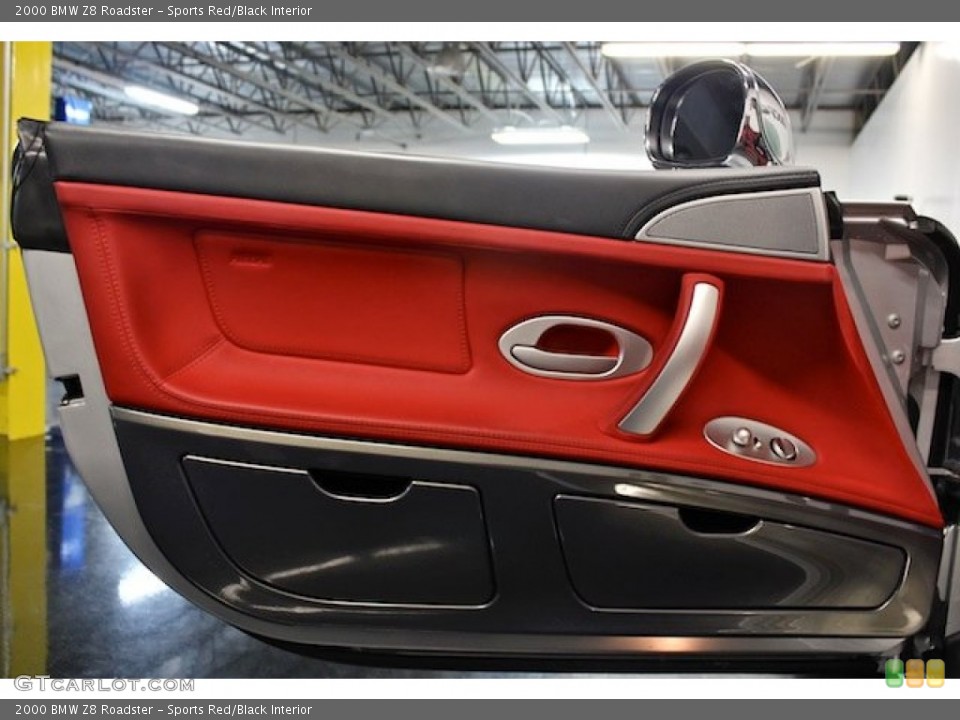 Sports Red/Black Interior Door Panel for the 2000 BMW Z8 Roadster #81921238