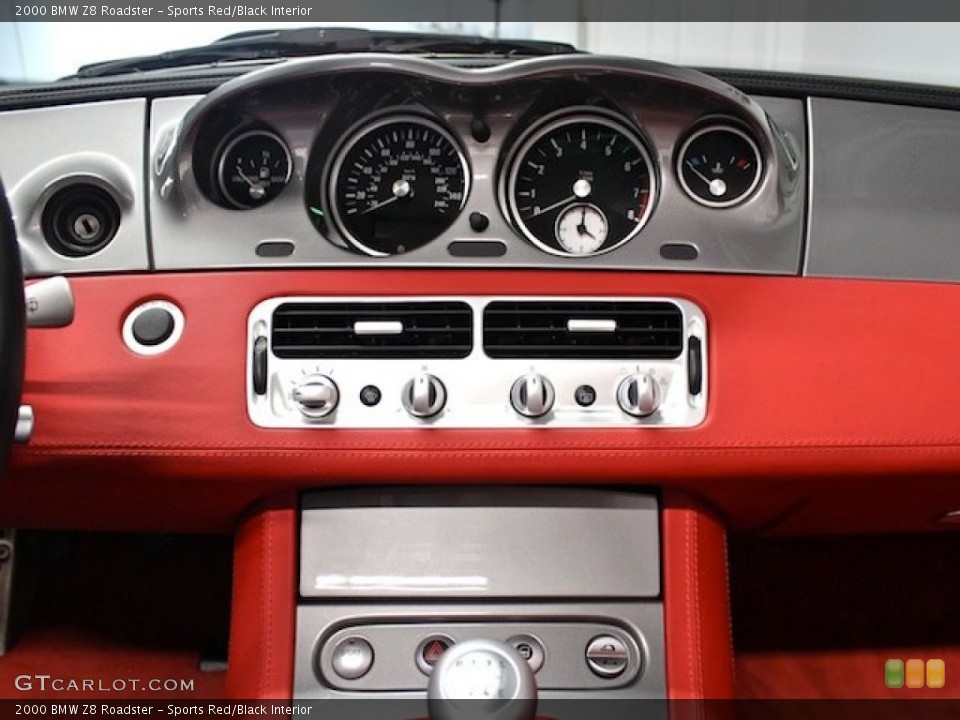 Sports Red/Black Interior Controls for the 2000 BMW Z8 Roadster #81921525