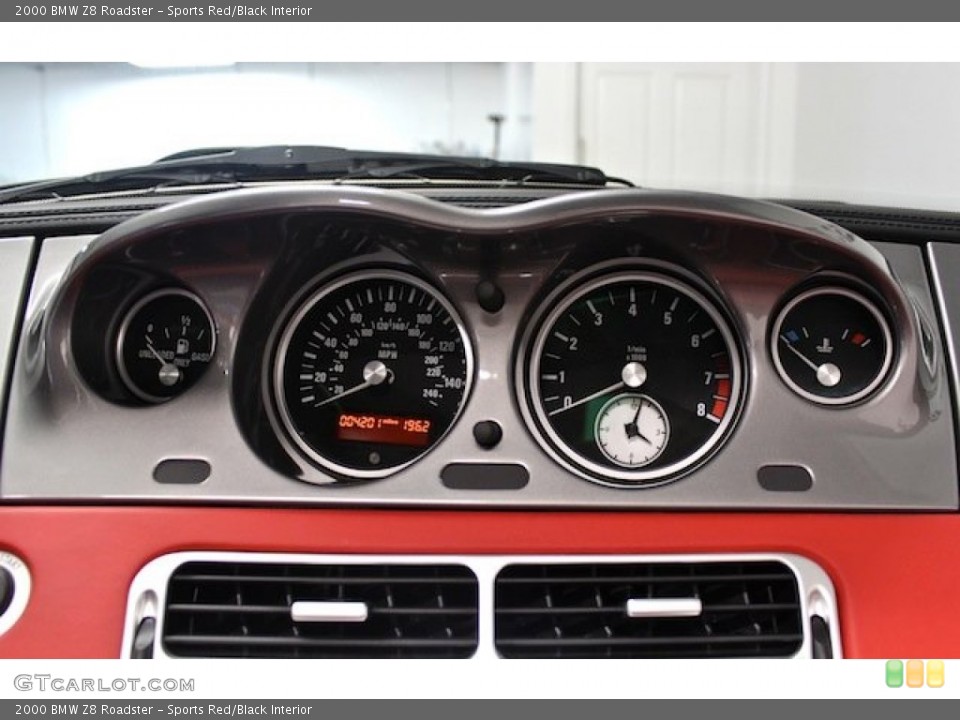 Sports Red/Black Interior Gauges for the 2000 BMW Z8 Roadster #81921567