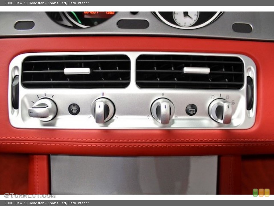 Sports Red/Black Interior Controls for the 2000 BMW Z8 Roadster #81921604
