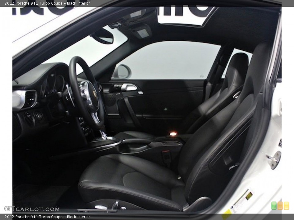 Black Interior Photo for the 2012 Porsche 911 Turbo Coupe #81923080
