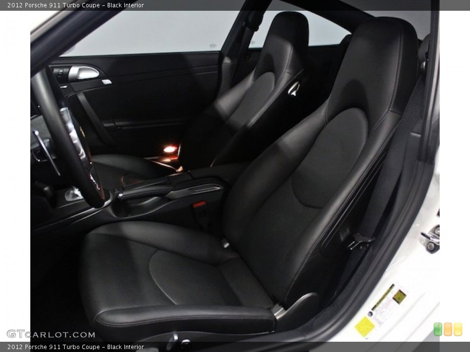 Black Interior Front Seat for the 2012 Porsche 911 Turbo Coupe #81923106