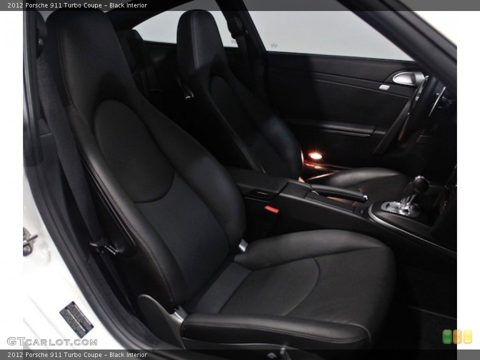 Black Interior Front Seat for the 2012 Porsche 911 Turbo Coupe #81923119