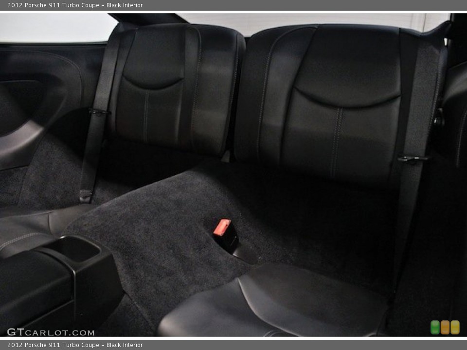 Black Interior Rear Seat for the 2012 Porsche 911 Turbo Coupe #81923139