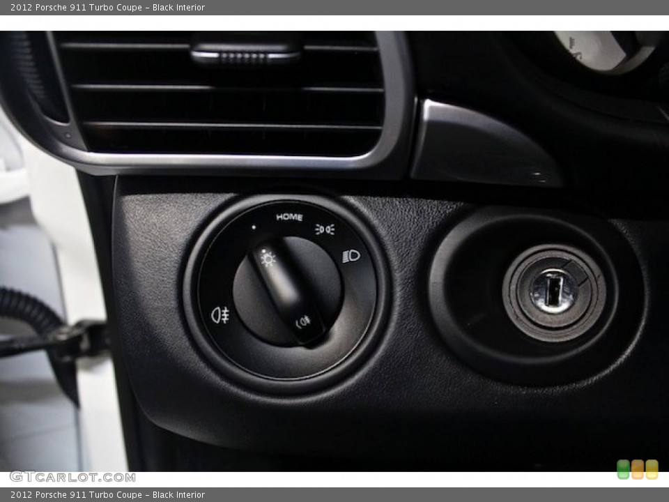 Black Interior Controls for the 2012 Porsche 911 Turbo Coupe #81923203