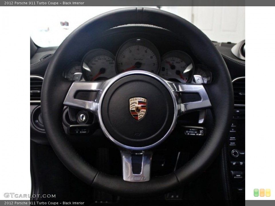Black Interior Steering Wheel for the 2012 Porsche 911 Turbo Coupe #81923215