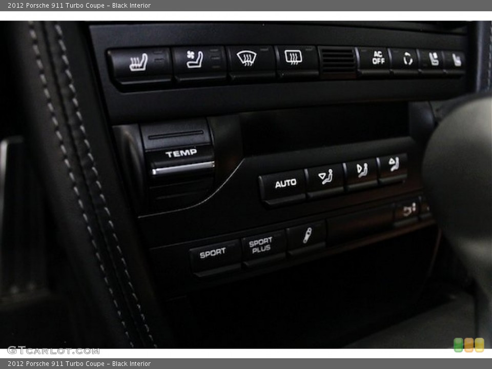 Black Interior Controls for the 2012 Porsche 911 Turbo Coupe #81923296